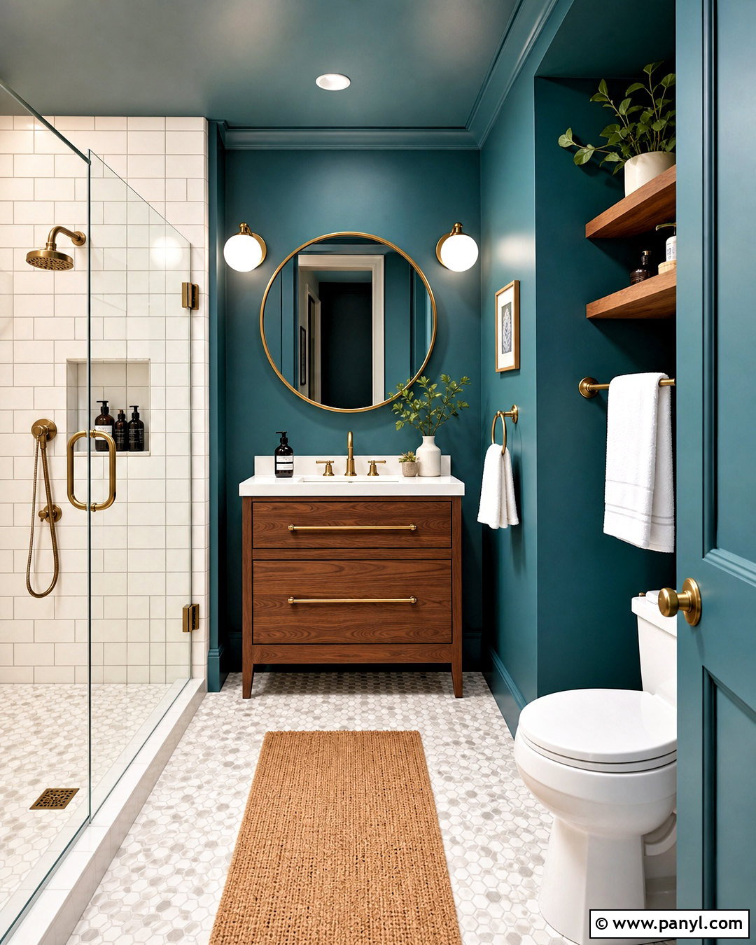 Teal Small Bathroom - 20 small bathroom color ideas paint ideas