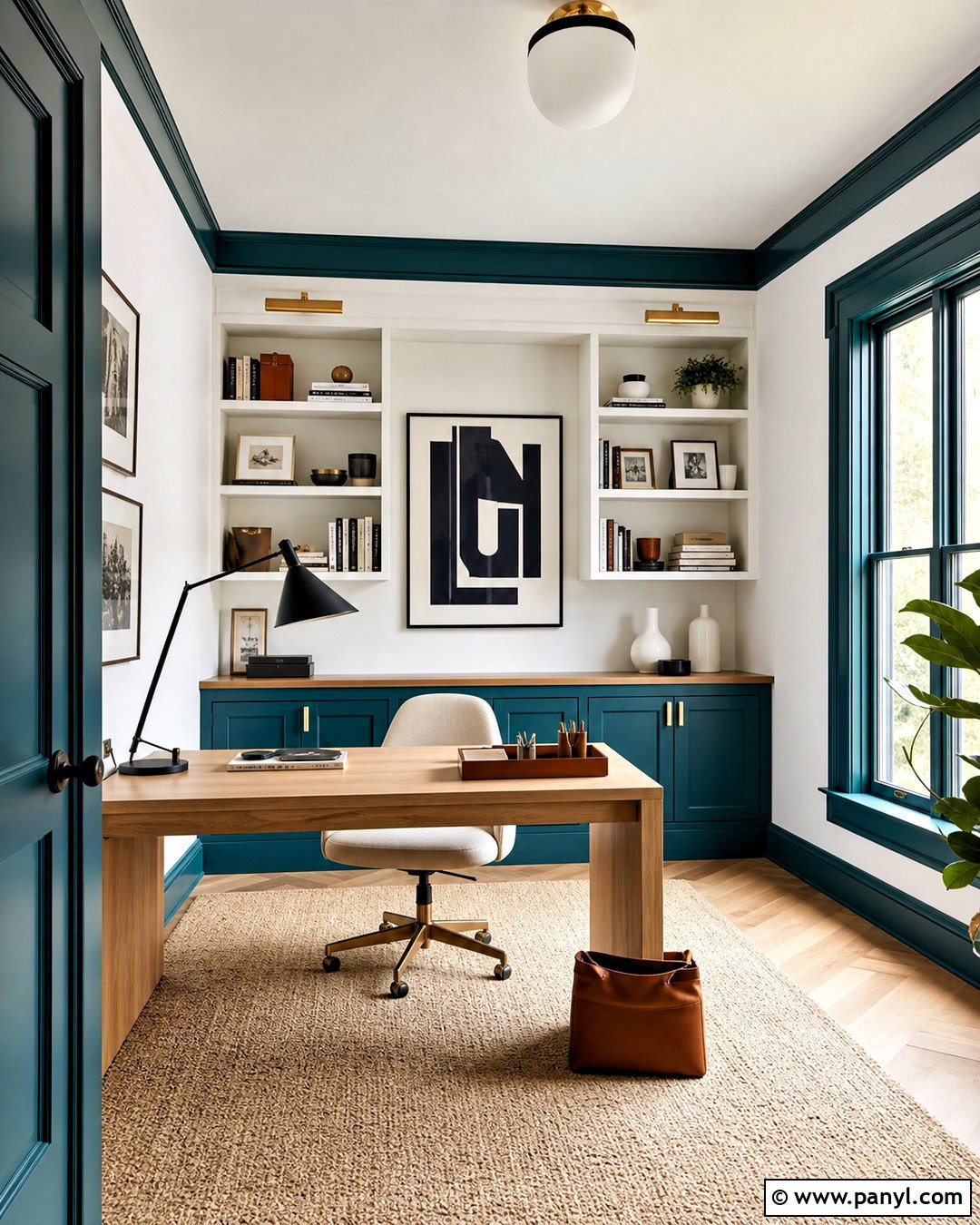 Teal Trim With White Walls - 20 white walls with different color trim ideas