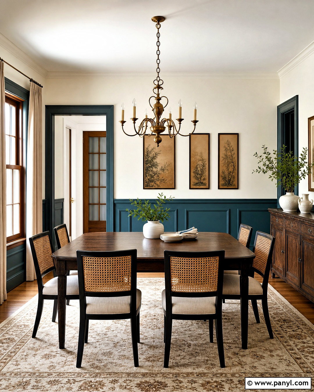Teal Wainscoting Dining Room - 20 teal dining room ideas
