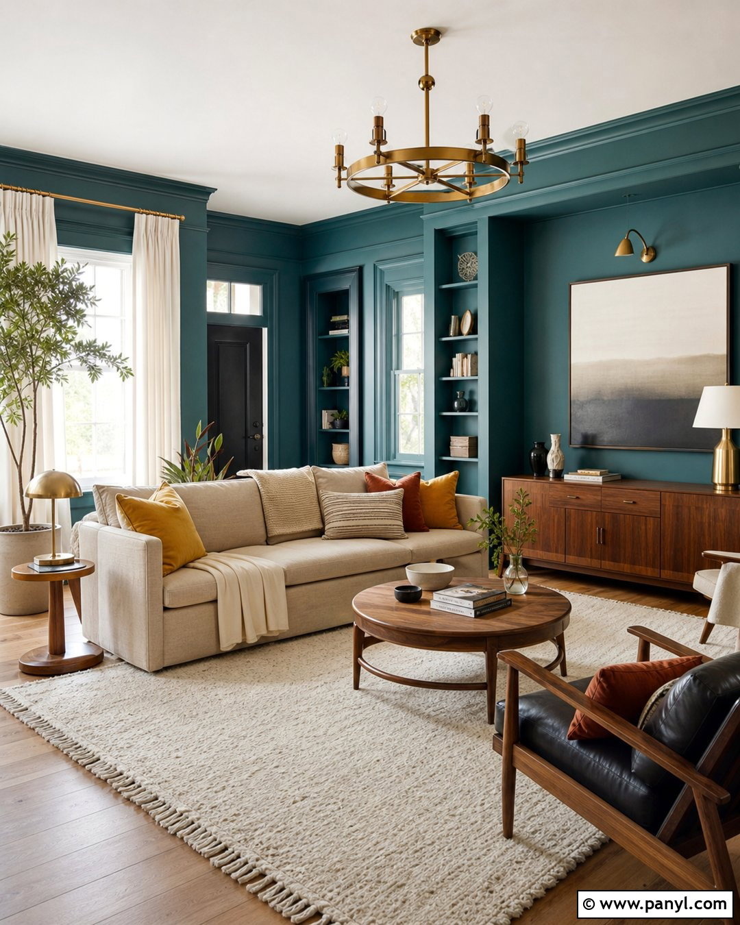 Teal Wall Color - 35 home wall color ideas