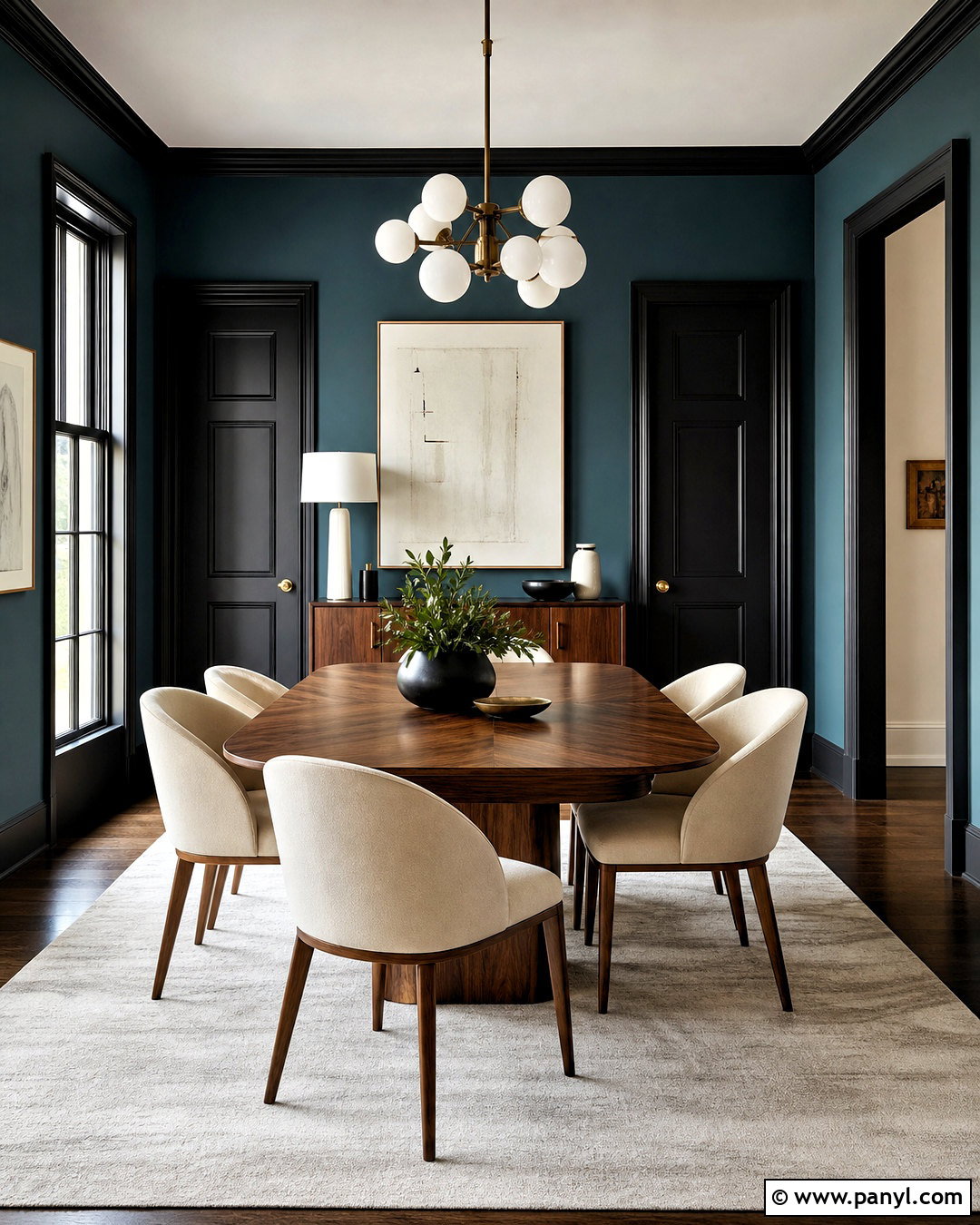 Teal Walls With Black Trim - 20 teal walls