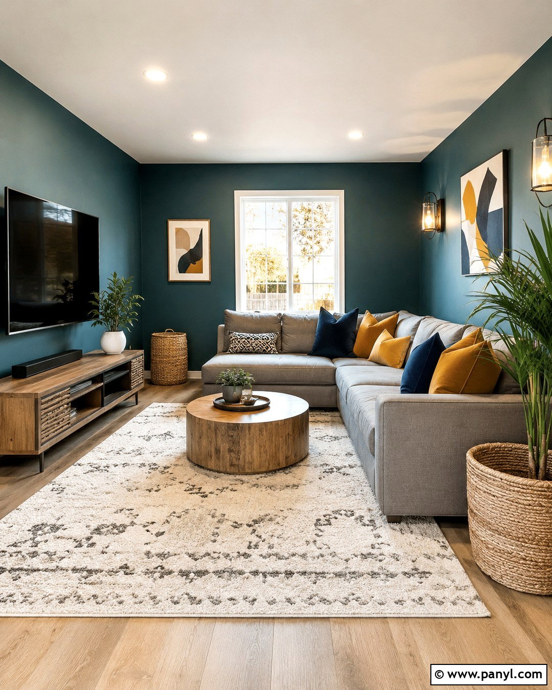 Teal Walls With Grey Sectional Sofa - 20 Teal Walls Grey Sofa Ideas