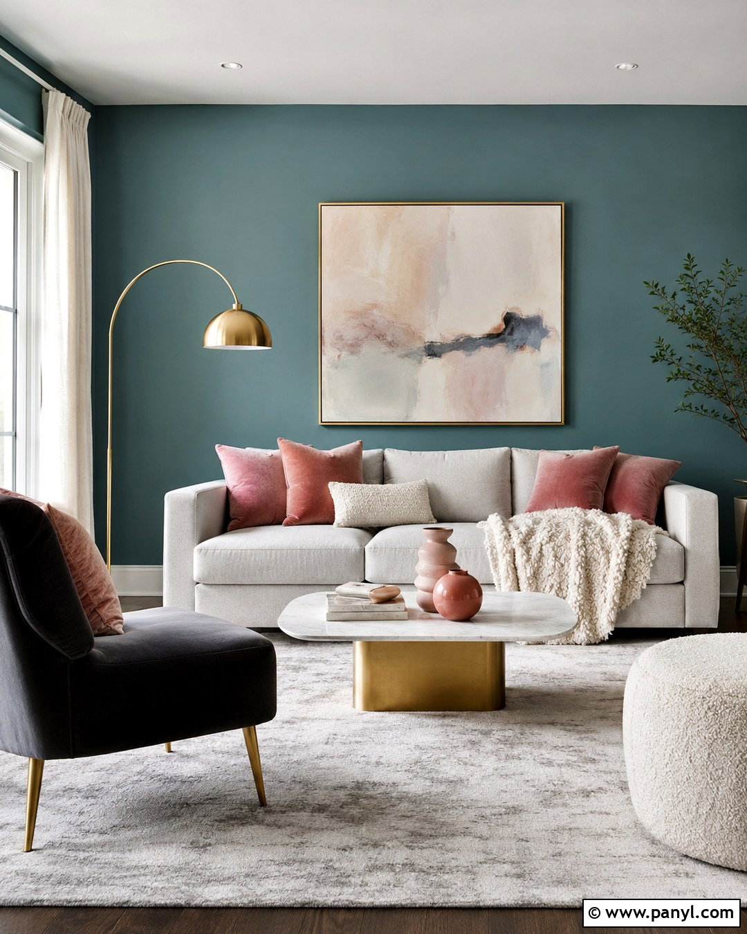 20 Teal Walls Grey Sofa Ideas for Chic Modern Living Rooms