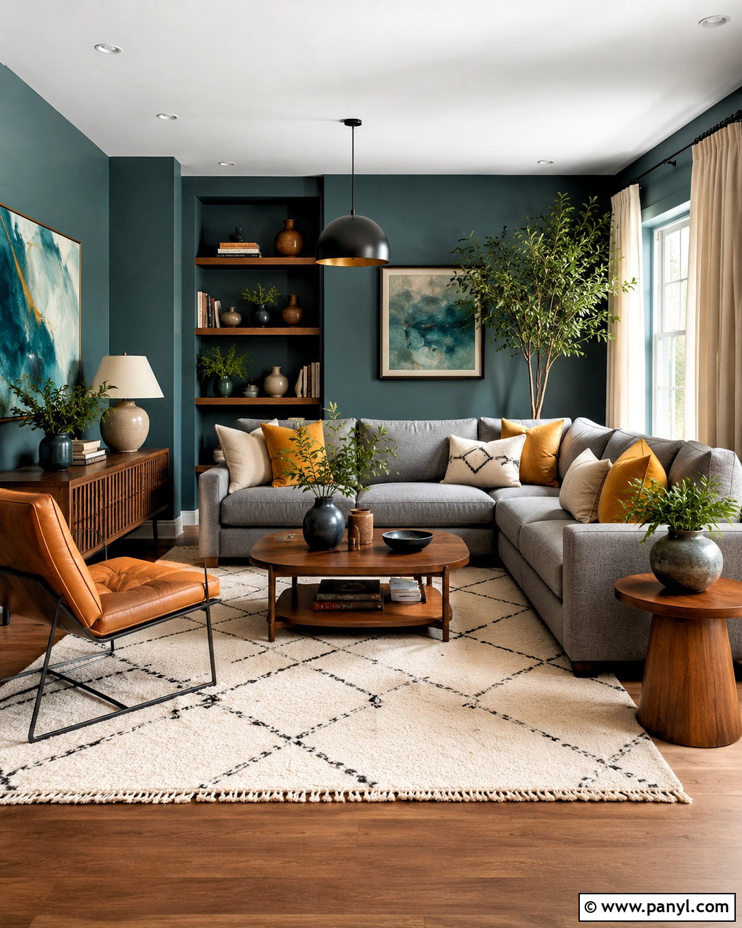 Teal Walls With Grey Sofa - 20 Wall Colour With Grey Sofa Ideas