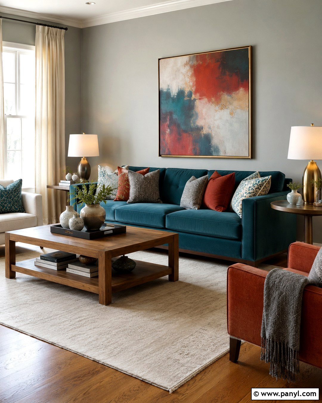 Teal With Light Gray Walls - 20 Colors That Go With Light Gray Walls