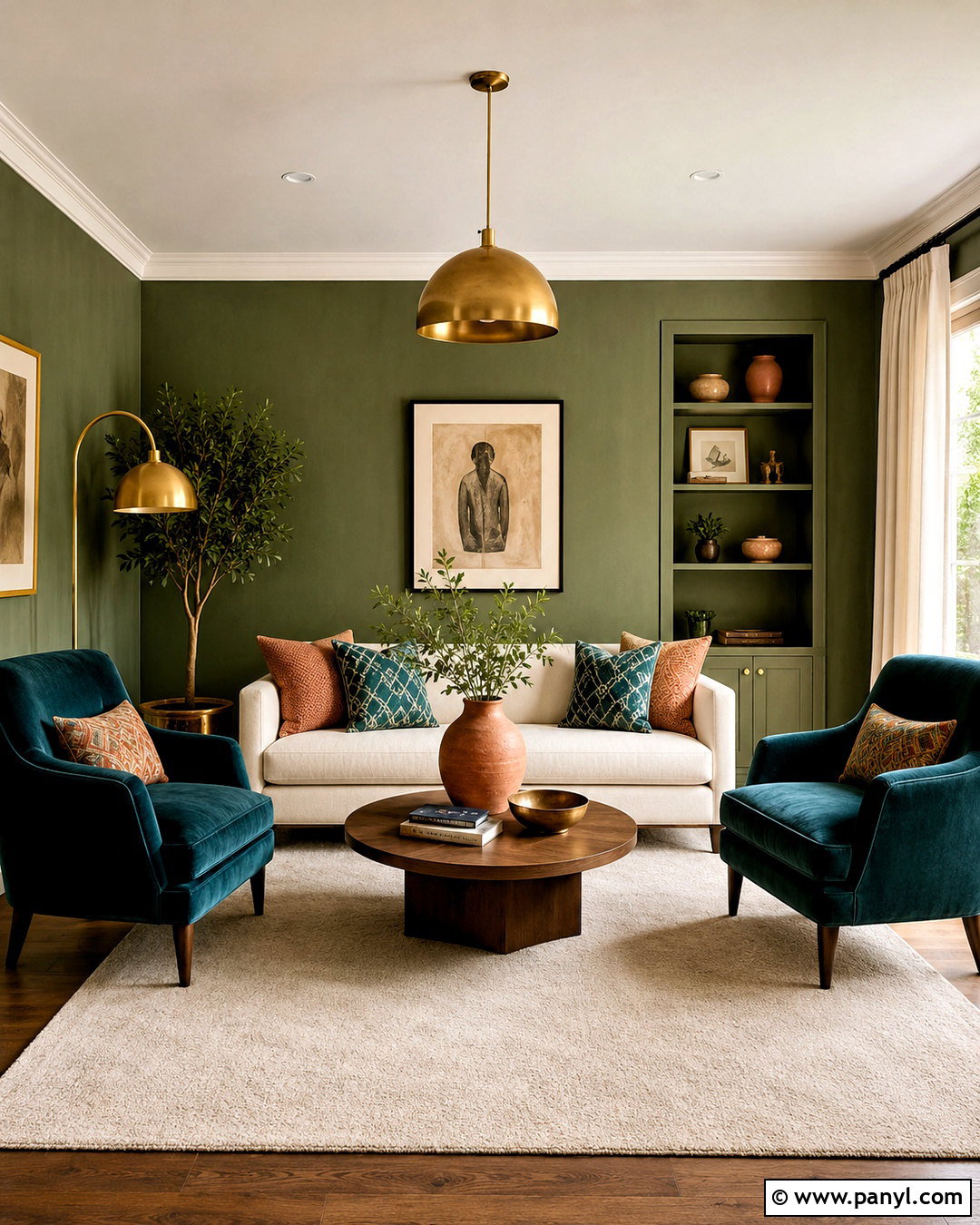 Teal With Olive Green Walls - 20 What Colours Go With Olive Green Walls