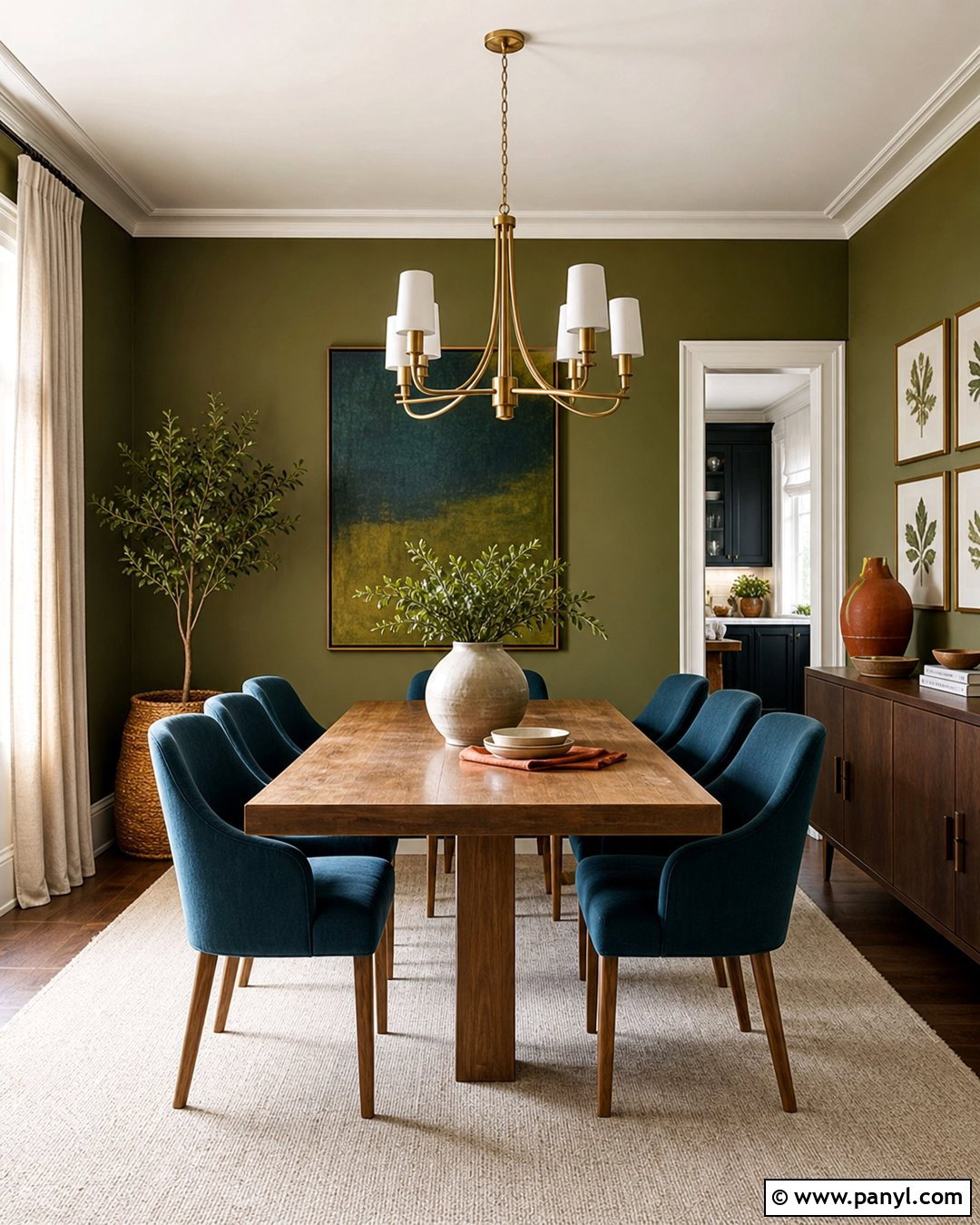 Teal With Olive Green Walls - 20 Colors That Go With Olive Green Walls