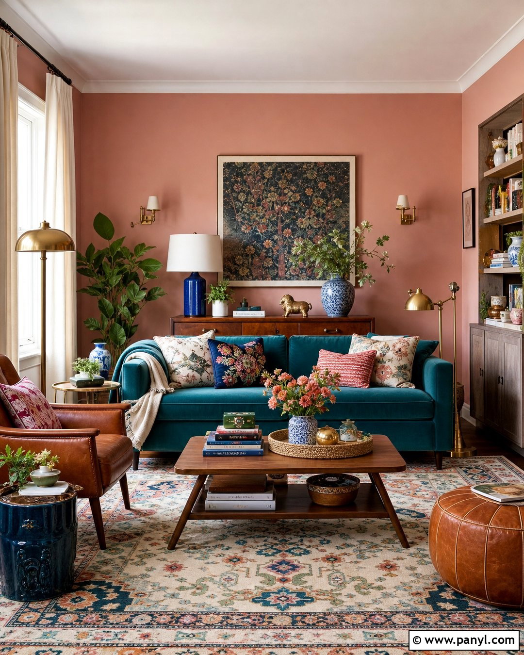Teal With Pink Walls - 20 Colours That Go With Pink Walls