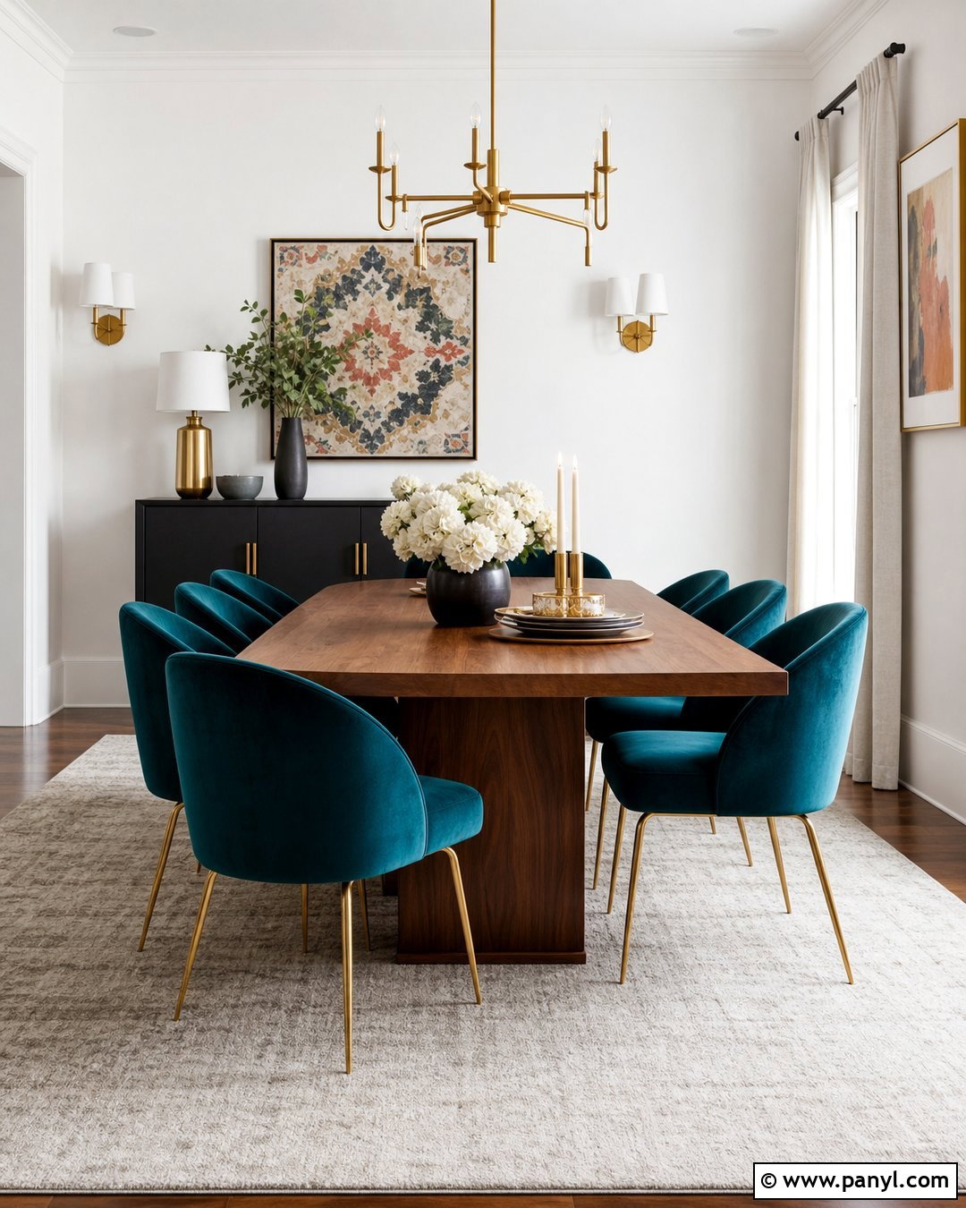 Teal With White Walls - 20 Shades For White Walls