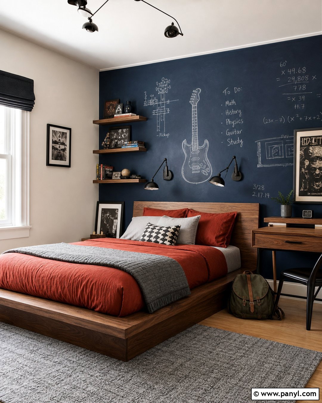 Teen Bedroom Chalkboard Wall - 20 Chalkboard Painted Wall Ideas