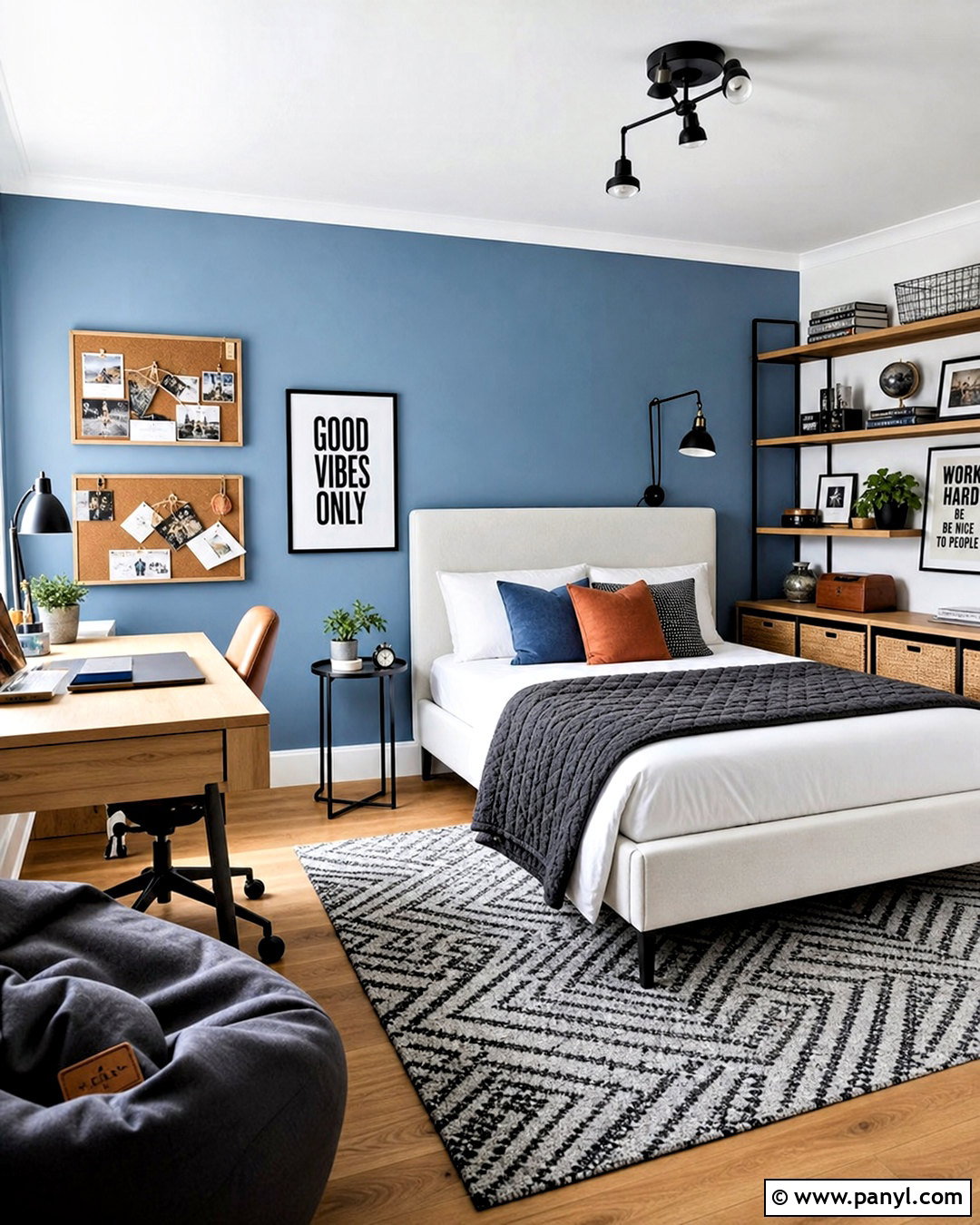 Teen Bedroom Light Blue Accent Wall - 20 light blue accent wall bedroom ideas