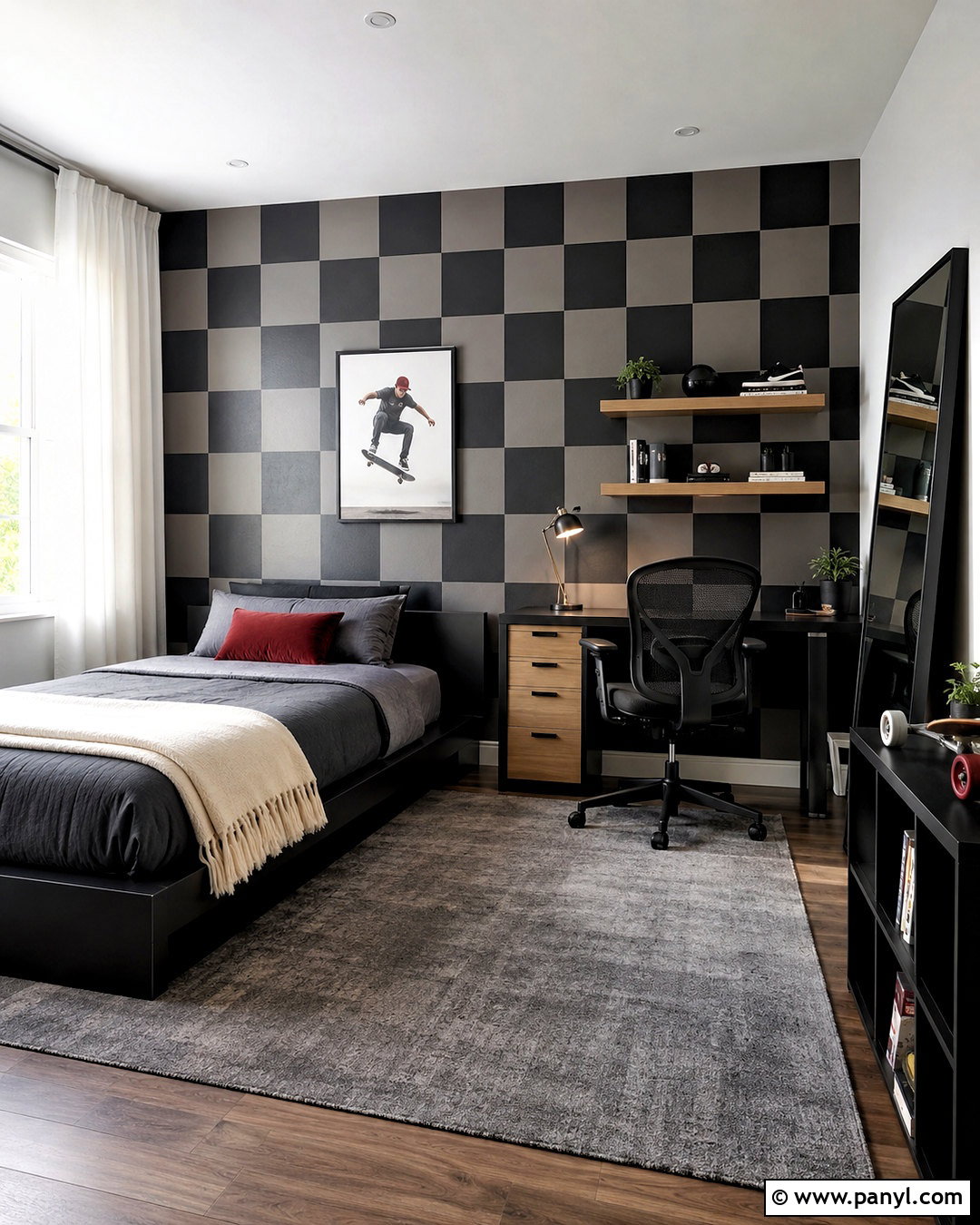 Teen Checkered Boys Room - 20 checkered boys room ideas