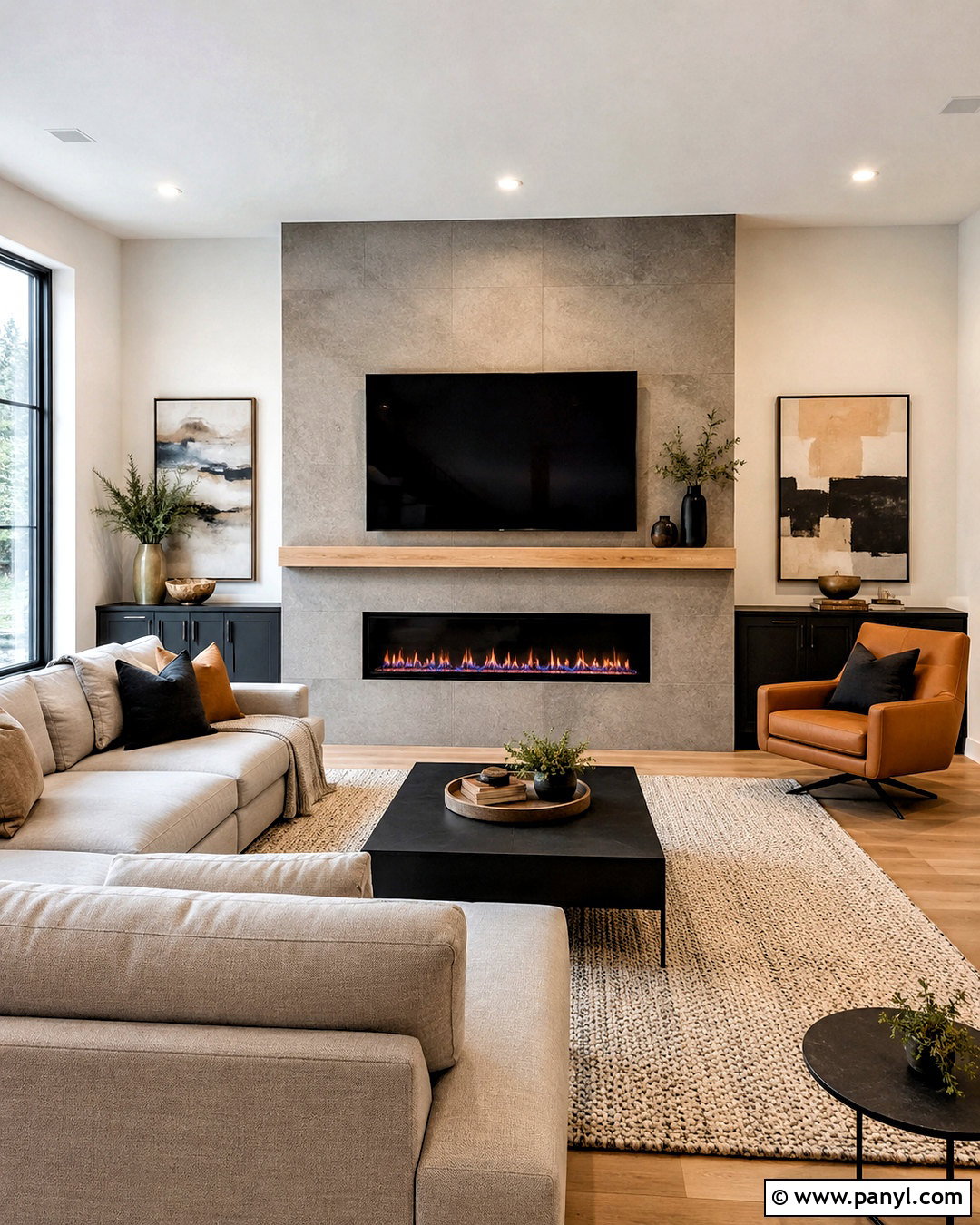 Television Wall With Fireplace - 20 living room television wall ideas