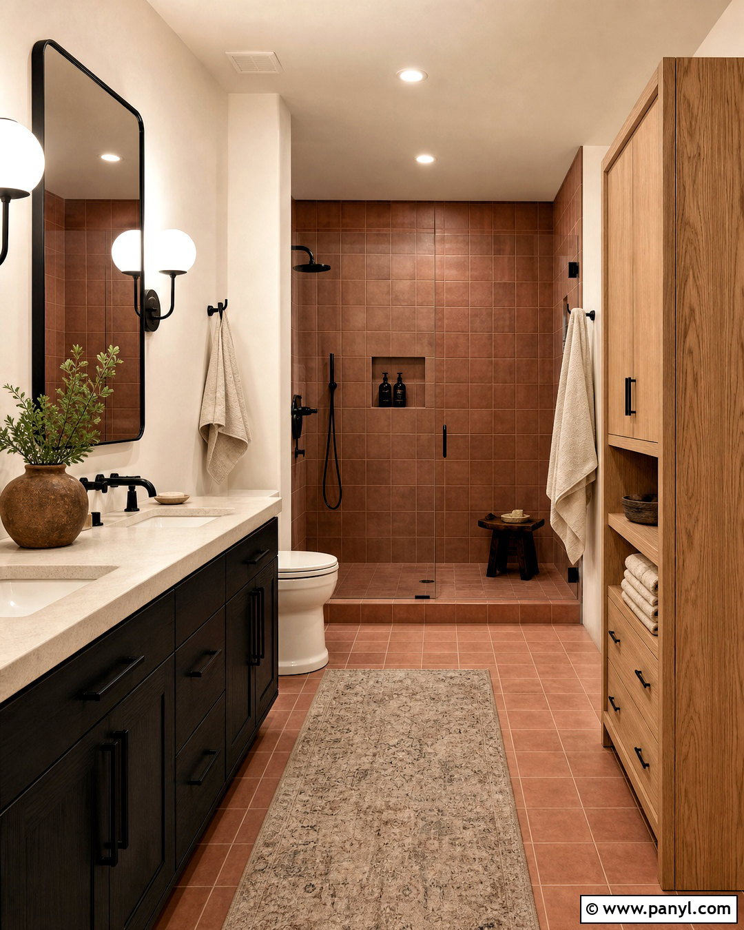 Terra Cotta And Matte Black - 20 terra cotta color palette ideas