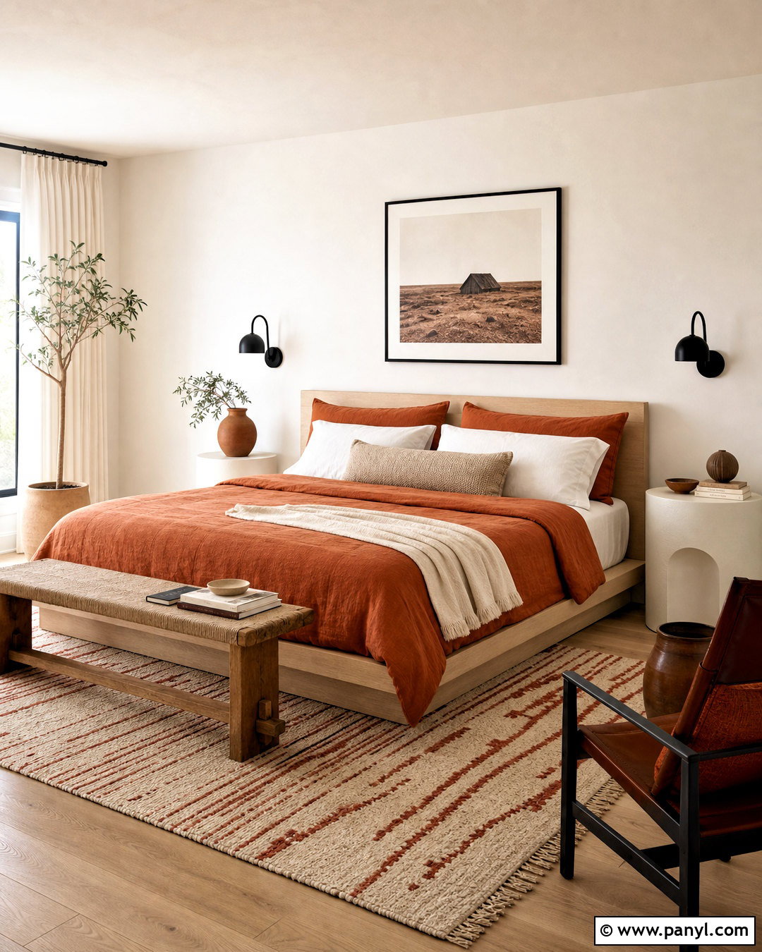 Terra Cotta And White Bedroom - 20 terra cotta bedroom ideas