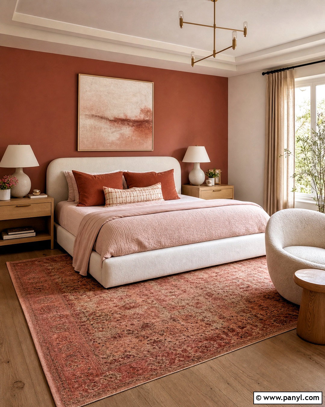 Terra Cotta Bedroom With Pink Accents - 20 terra cotta bedroom ideas