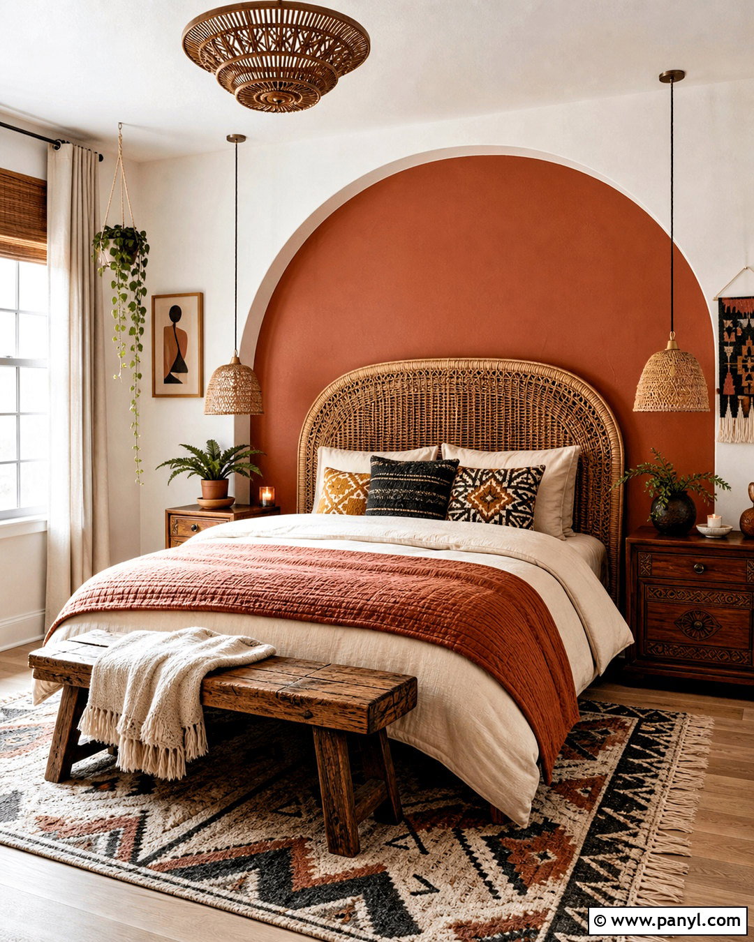 Terra Cotta Boho Bedroom - 20 terra cotta bedroom ideas