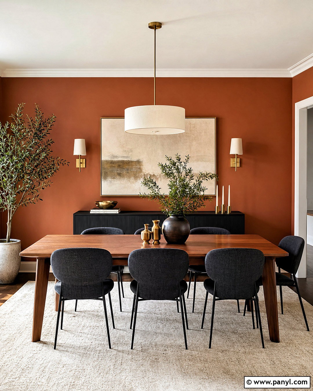 Terra Cotta Dining Room Accent Wall - 20 terra cotta accent wall ideas