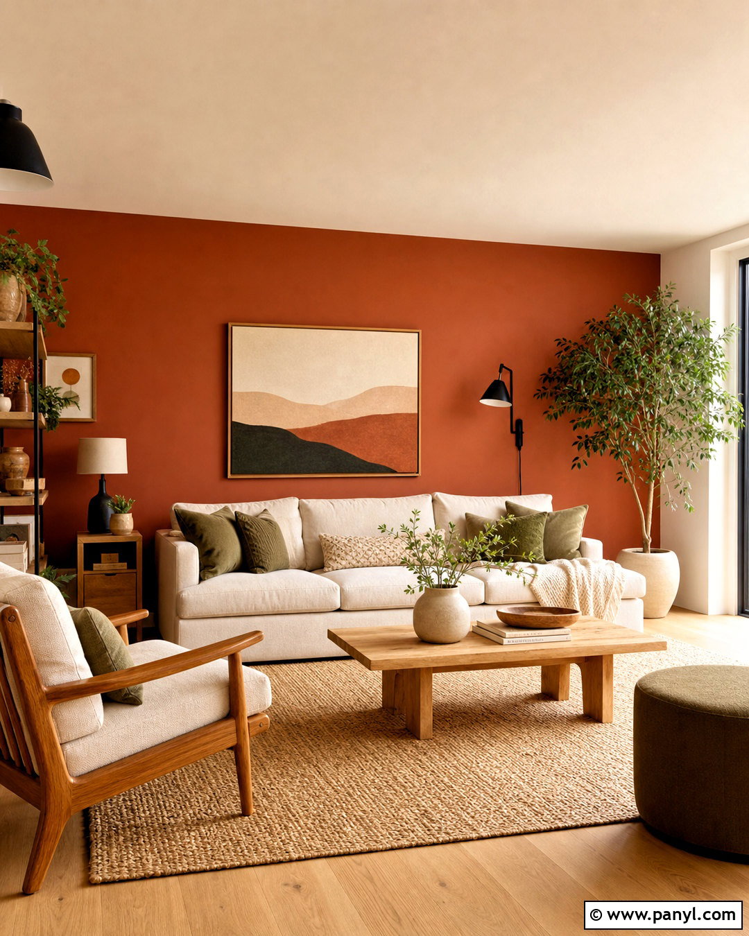 Terra Cotta Living Room Accent Wall - 20 terra cotta accent wall ideas
