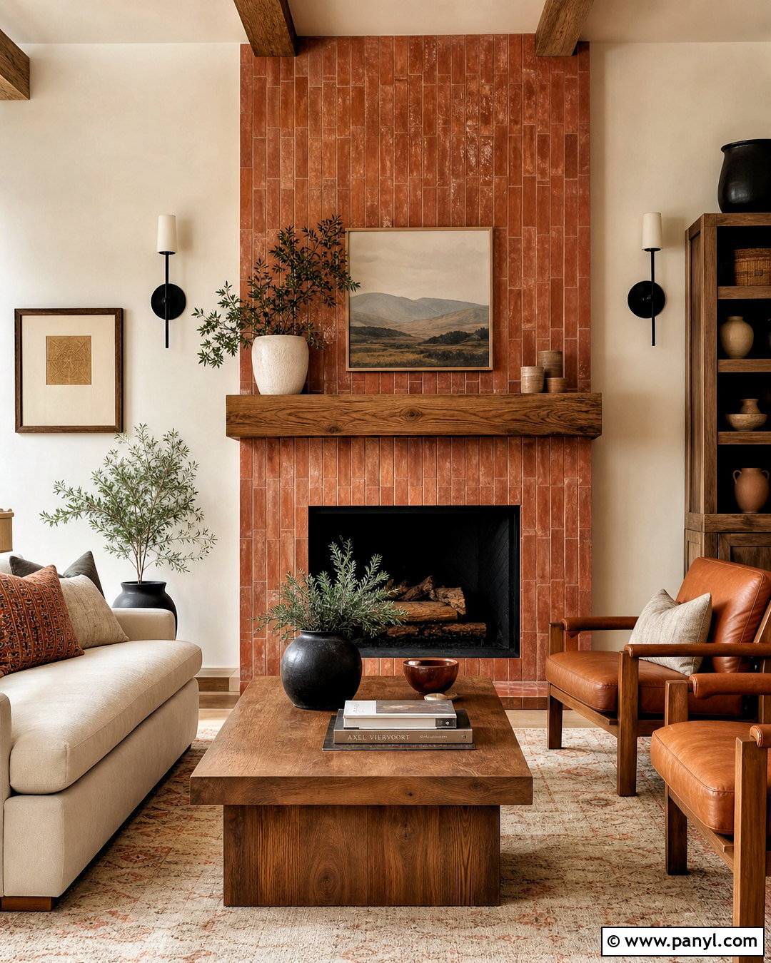 Terra Cotta Living Room With Fireplace - 20 terra cotta living room ideas