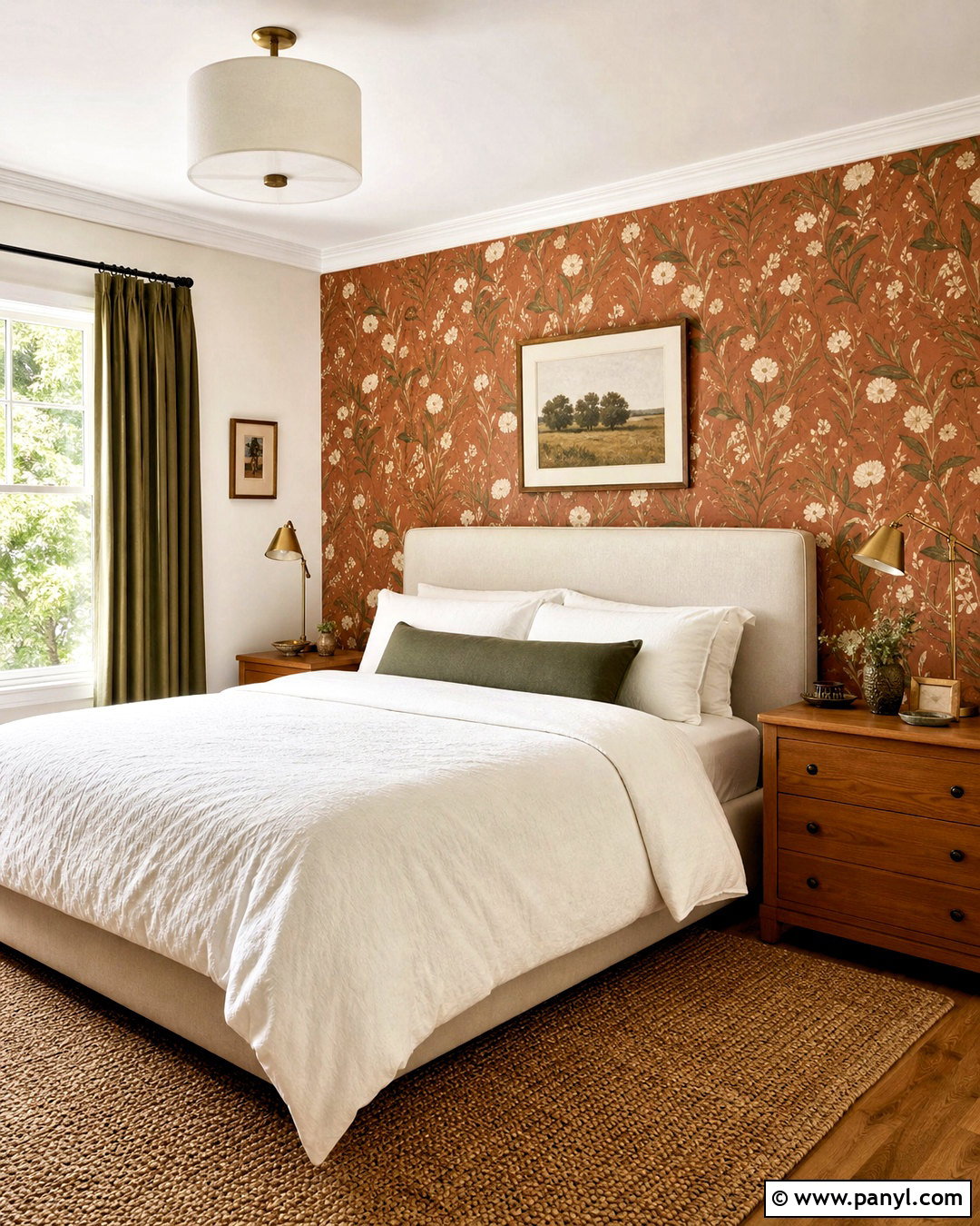 Terra Cotta Wallpaper Accent Wall - 20 terra cotta accent wall ideas