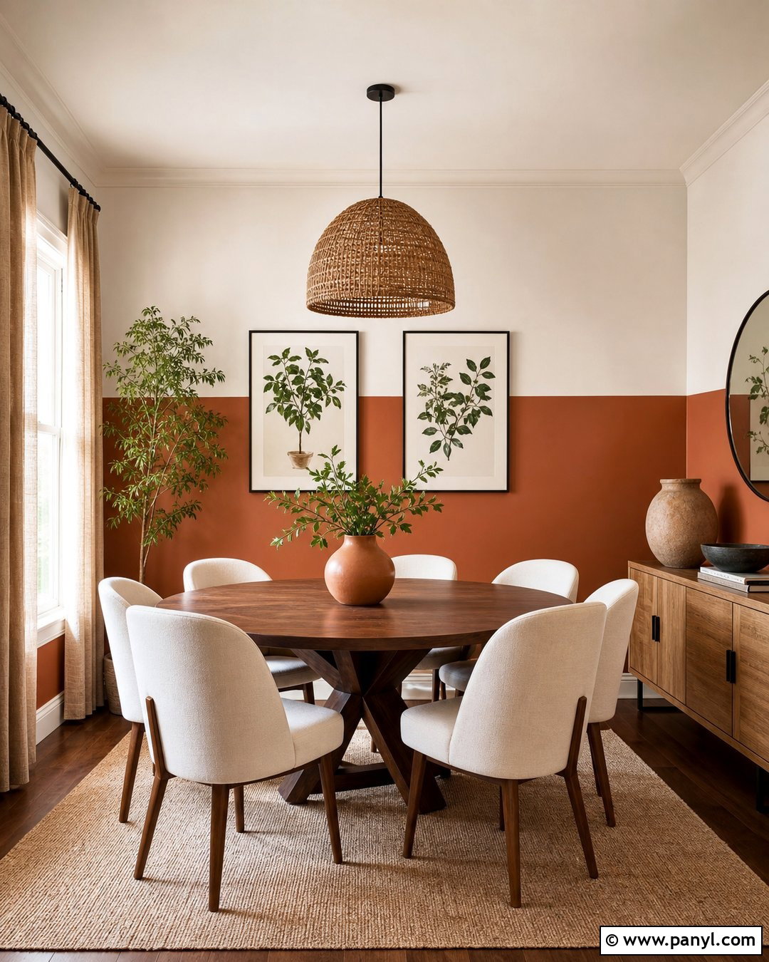 Terracotta 34 Painted Dining Room - 25 34 Painted Wall ideas