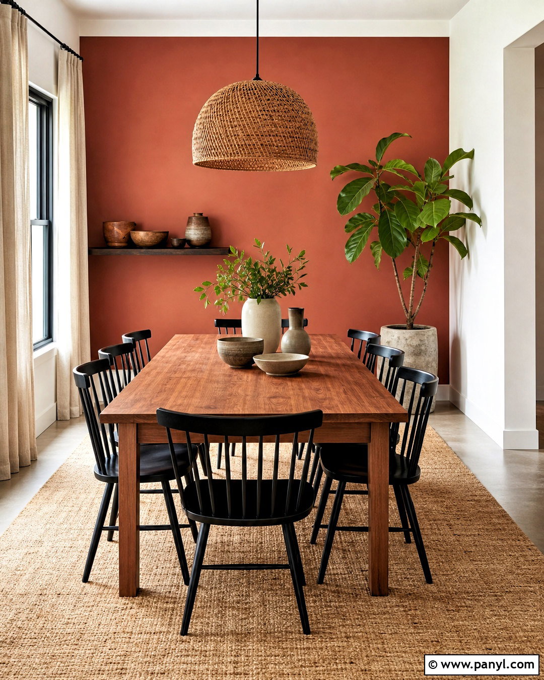 Terracotta Accent Wall - 20 accent wall colors