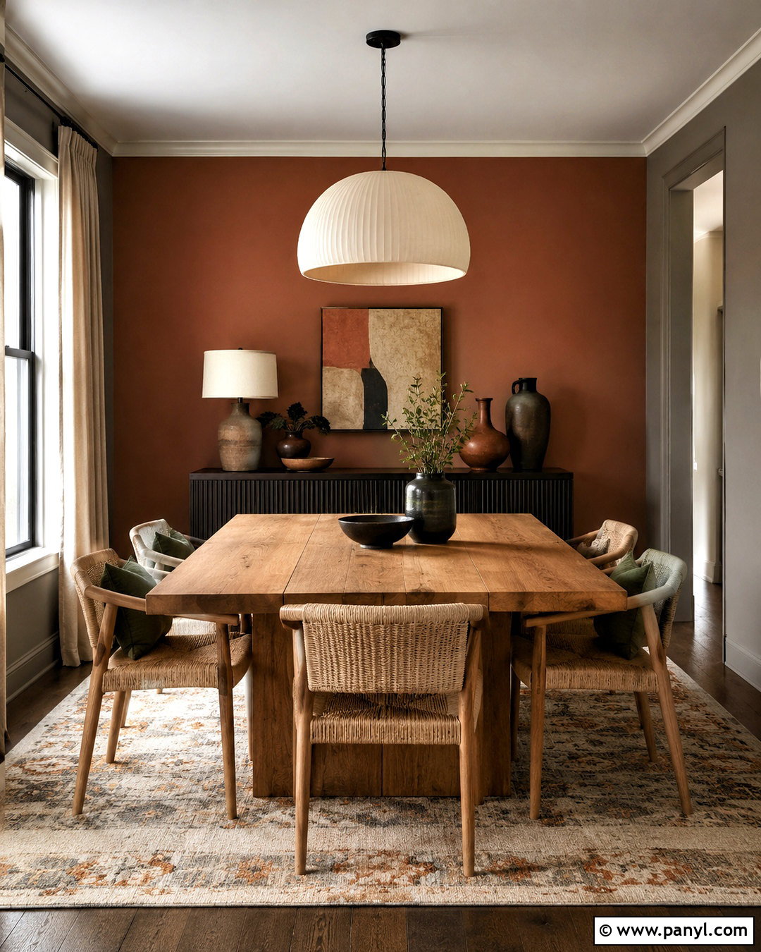 Terracotta Accent Wall - 20 accent wall colors that go with gray ideas