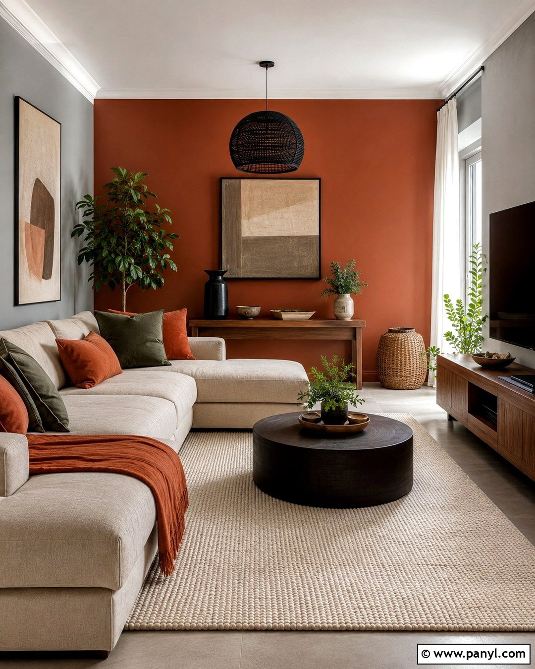 Terracotta Accent Wall - 20 Accent Wall To Go With Gray Walls