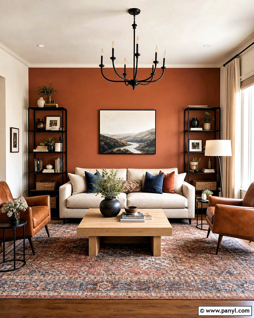 Terracotta Accent Wall Living Room - 20 terracotta walls living room ideas