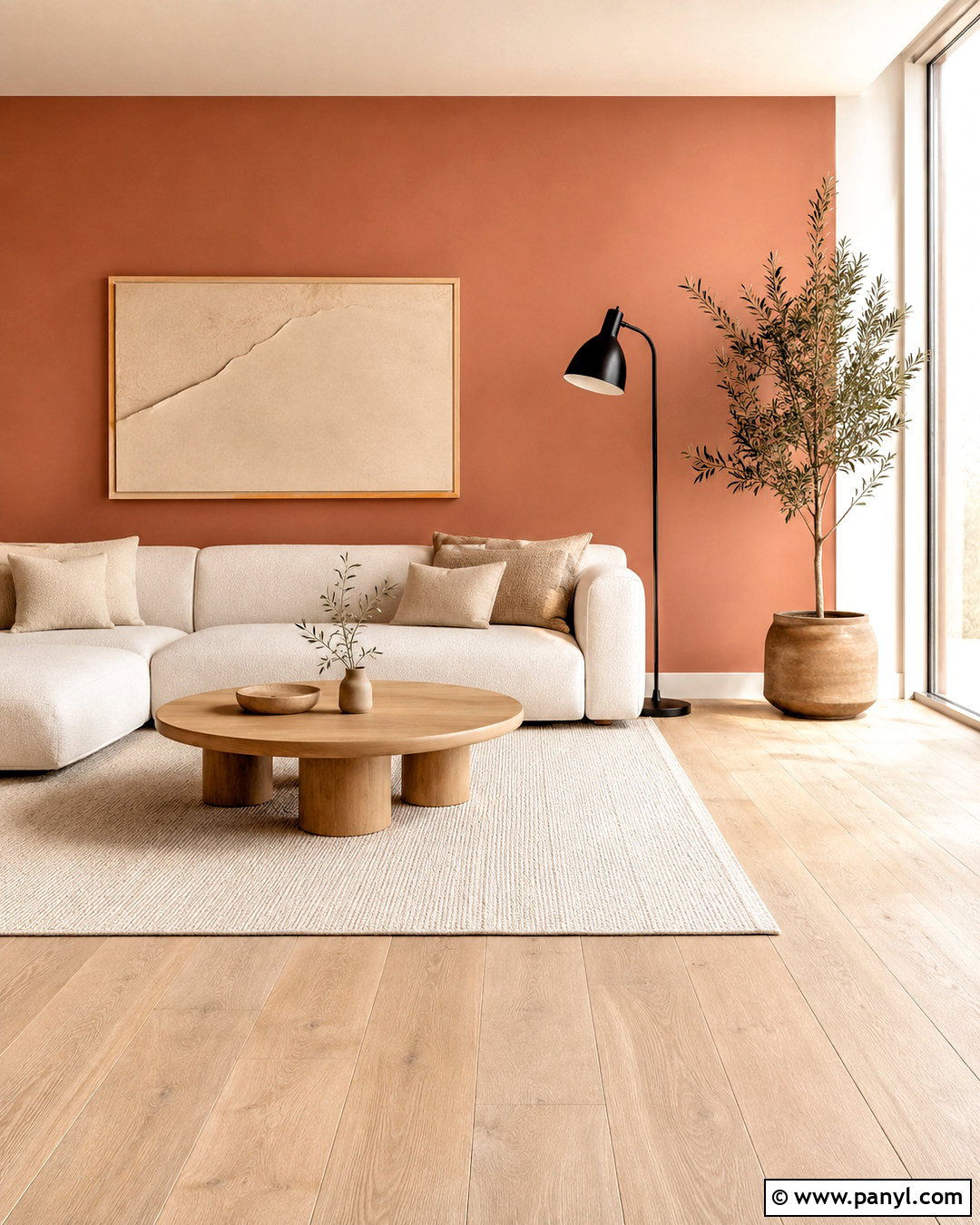 Terracotta Accent Wall With Minimalist Decor - 35 terracotta accent wall ideas