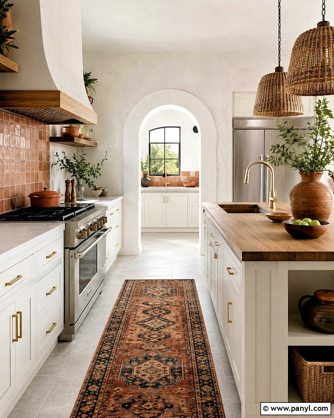 Terracotta Accents With Light Grey Floors - 20 light grey floors kitchen ideas