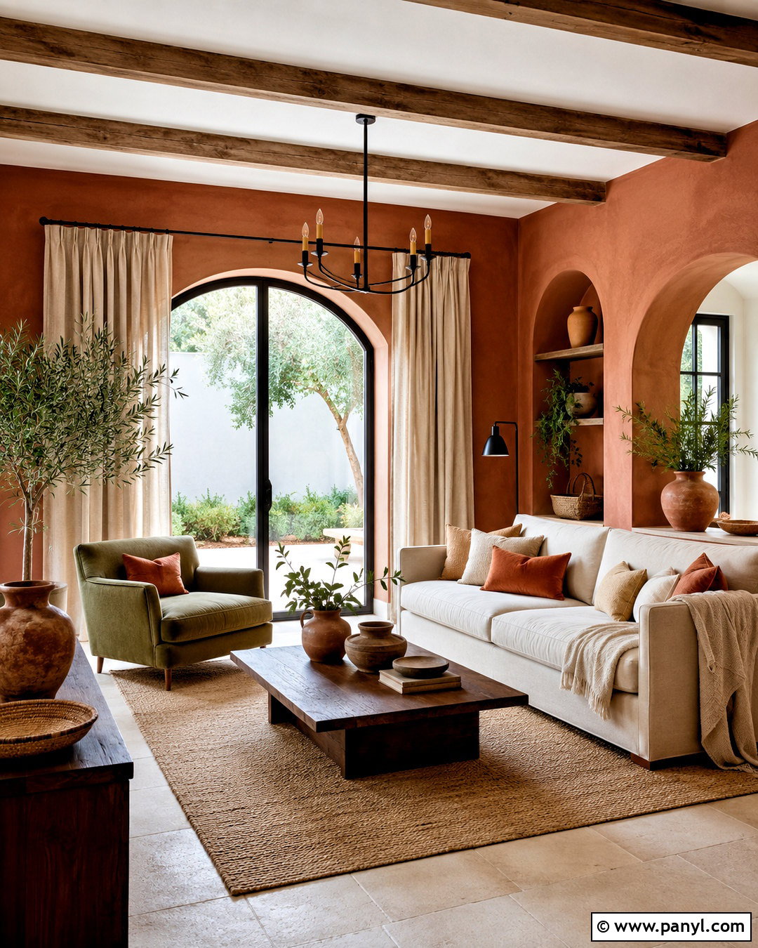Terracotta And Beige Living Room - 20 living room color combination ideas
