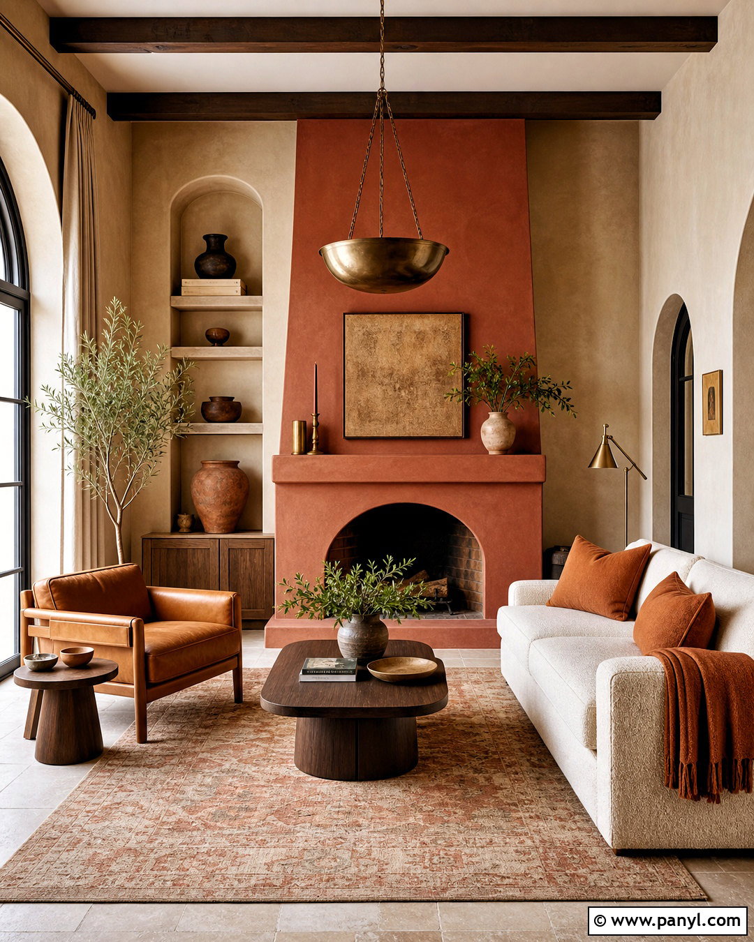 Terracotta And Beige Living Room Walls - 20 wall colour combinations living rooms