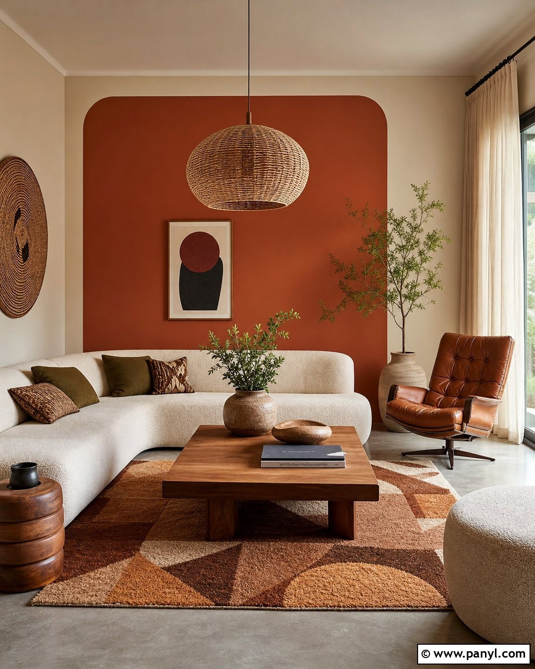 Terracotta And Beige Wall Paint - 20 Retro 70S Wall Paint Ideas