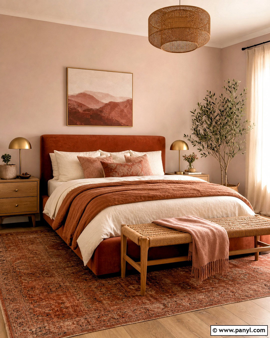 Terracotta And Blush Bedroom - 20 terracotta interior design ideas