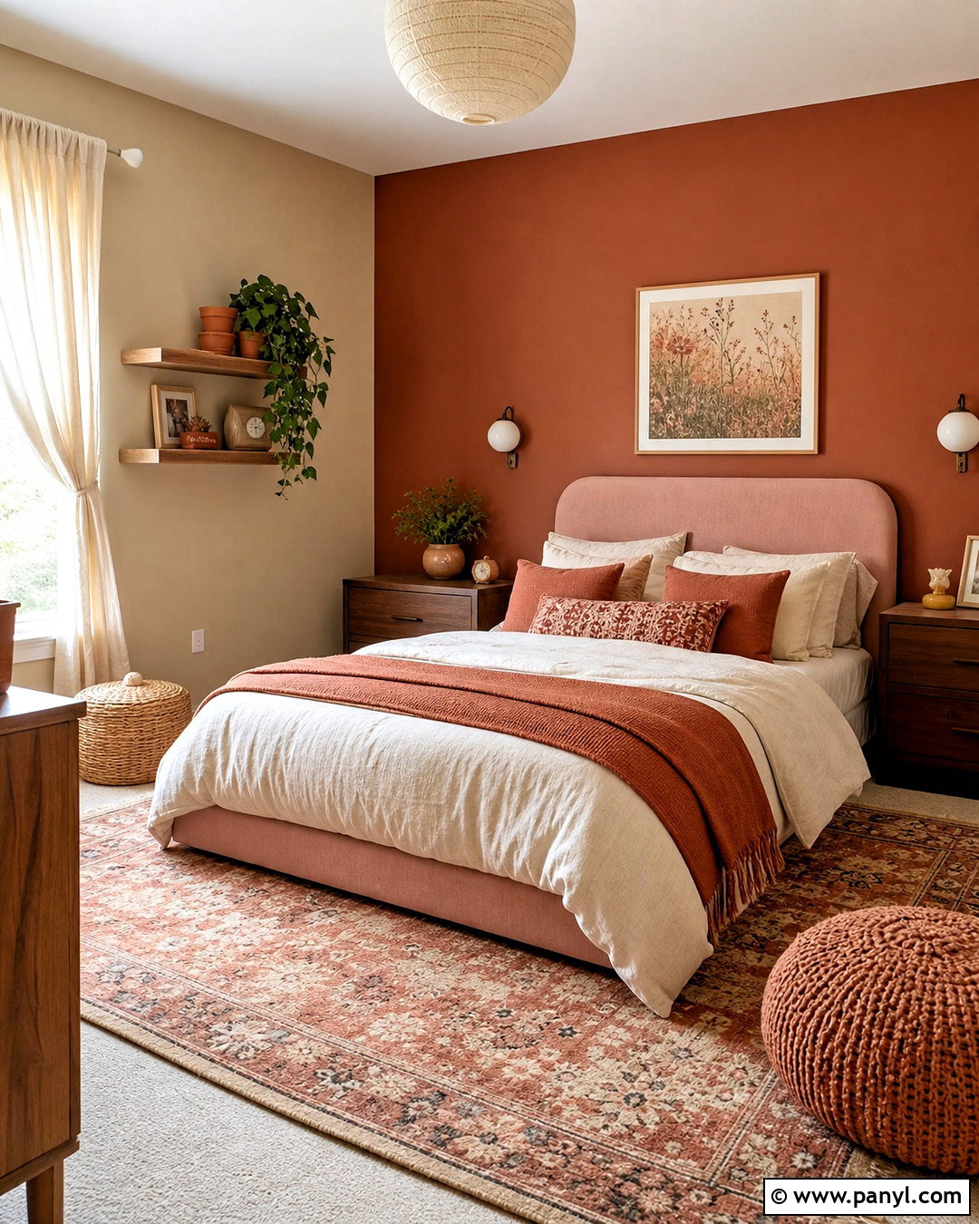 Terracotta And Blush Girls Bedroom - 20 girls bedroom color ideas
