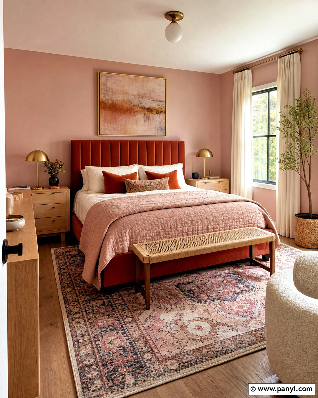 Terracotta And Blush Pink Bedroom - 20 terracotta color palette bedrooms