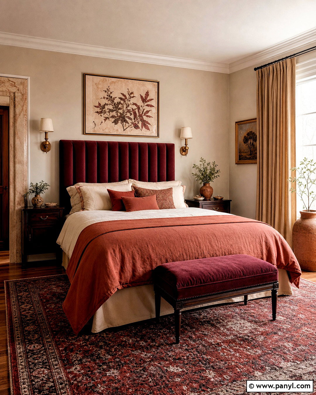 Terracotta And Burgundy Bedroom - 20 terracotta color palette bedrooms
