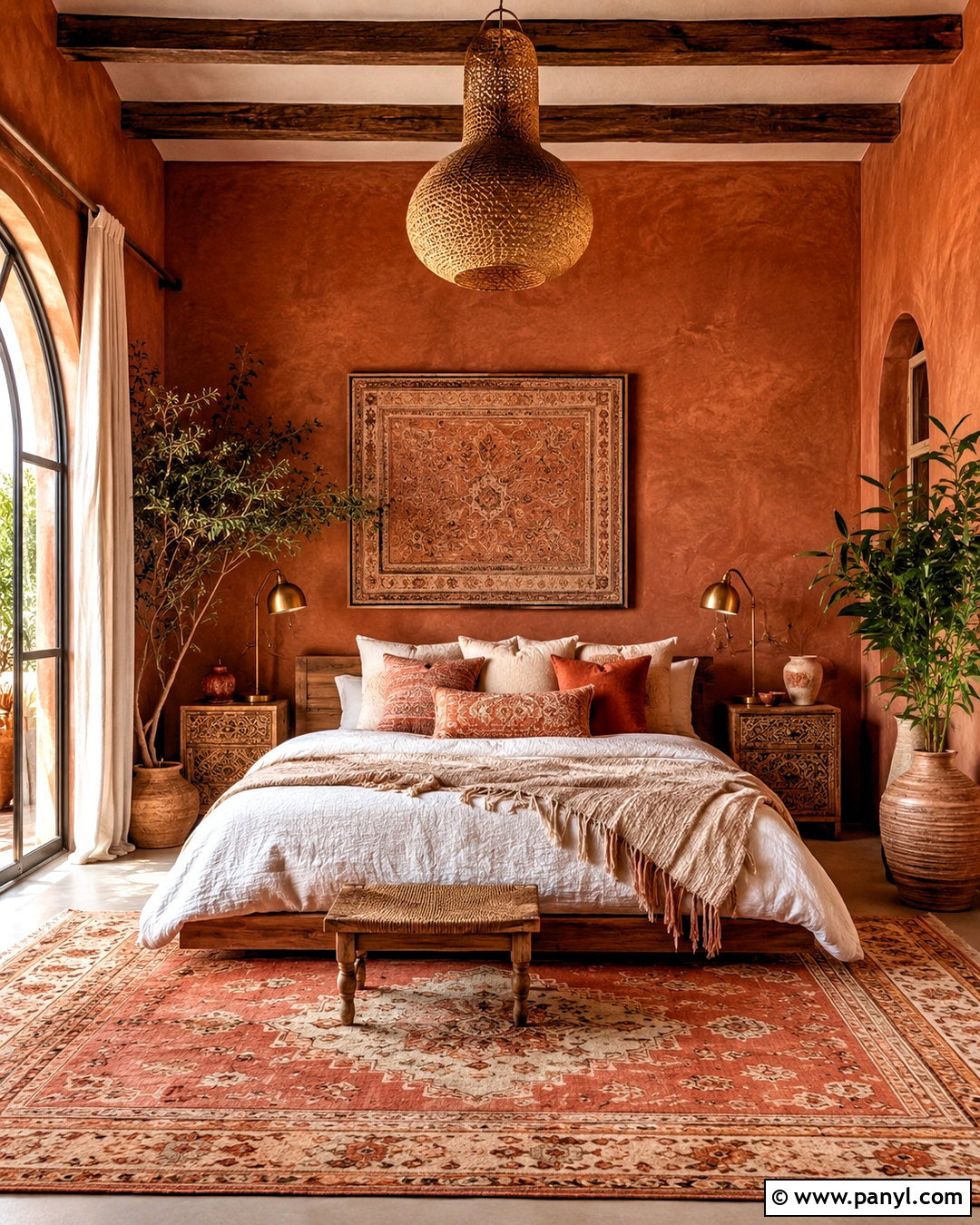 Terracotta And Cream Boho Bedroom - 20 boho bedroom color palettes