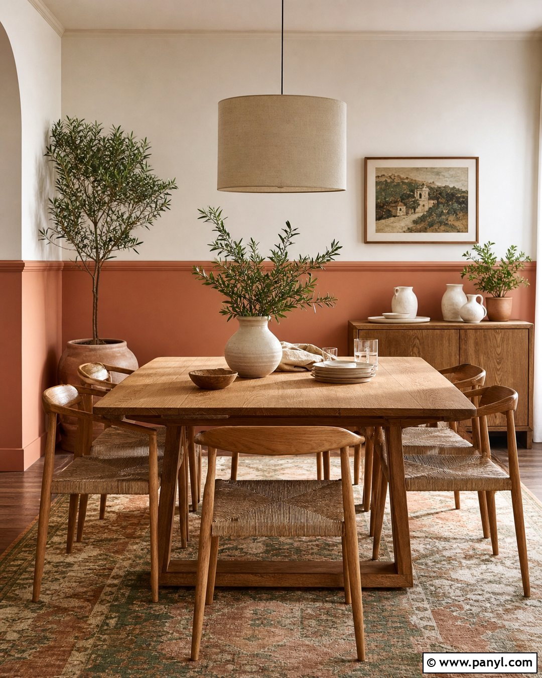 Terracotta And Cream Dining Room Walls - 50 paint ideas for walls