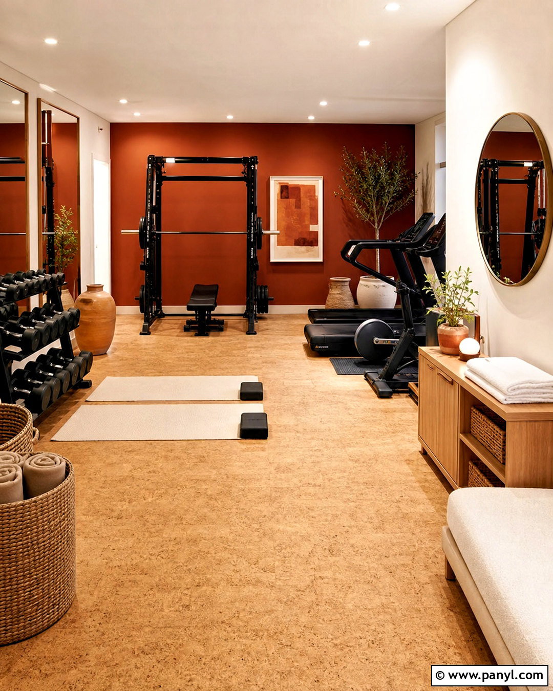 Terracotta And Cream Gym Color Scheme - 20 gym color scheme ideas