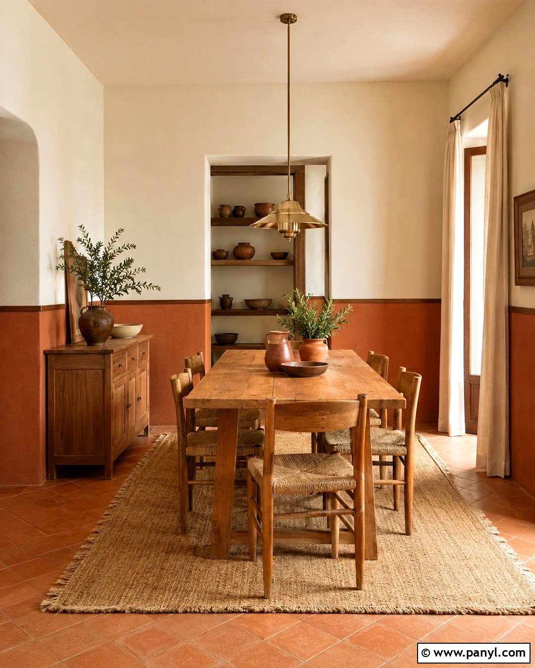 Terracotta And Cream Interior Walls - 20 Colour Combination For Interior Walls