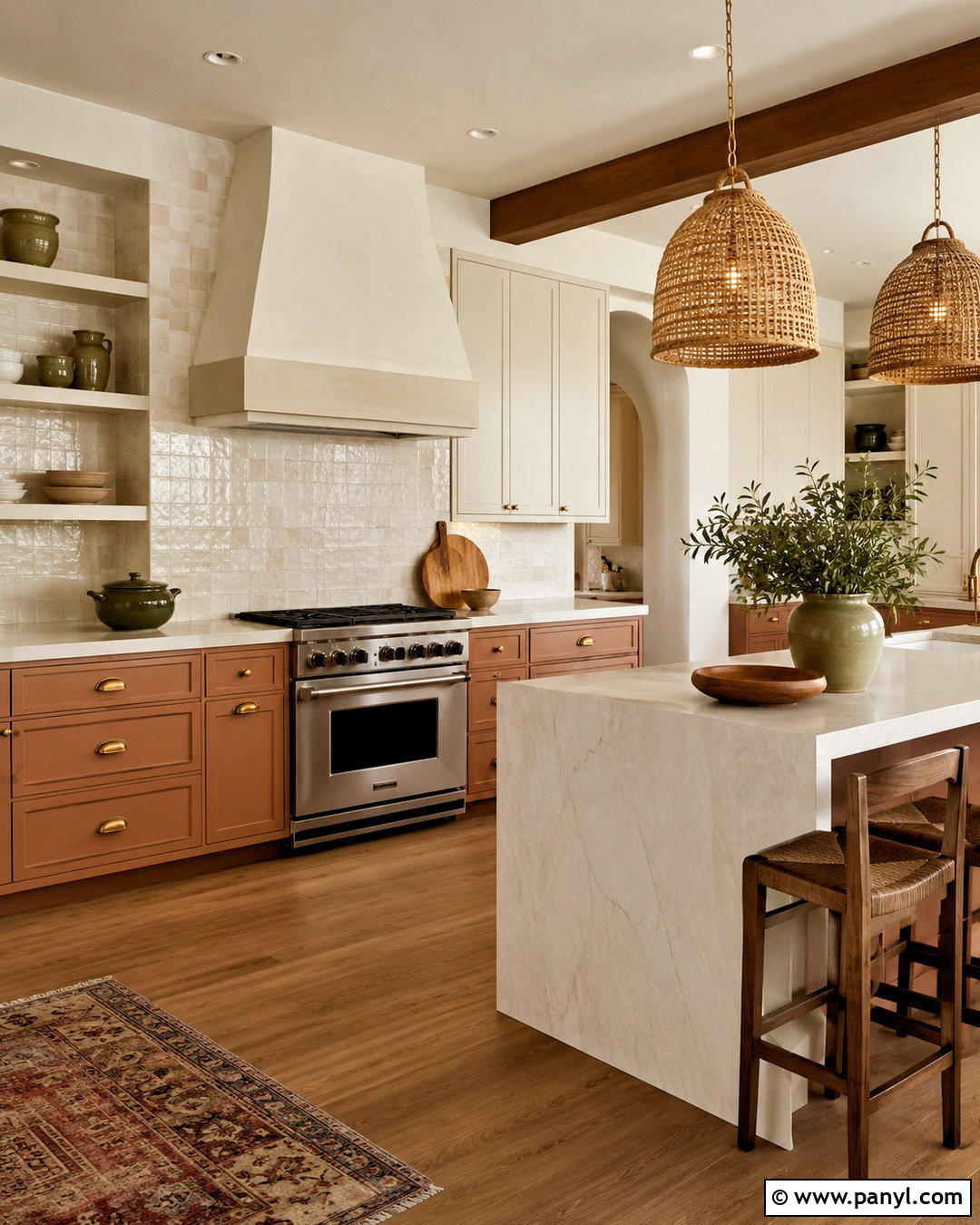 Terracotta And Cream Kitchen - 20 kitchen color themes