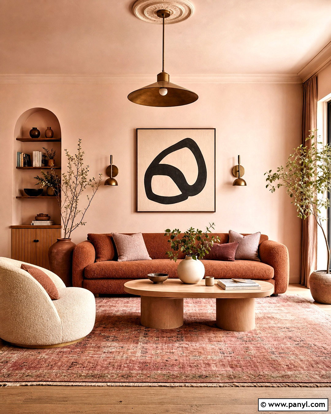 Terracotta And Dusty Pink Living Room - 20 terracotta color palette living room ideas
