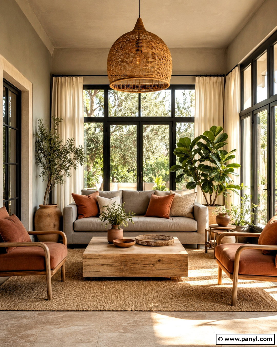 Terracotta And Gray Sunroom - 20 colors that compliment gray ideas