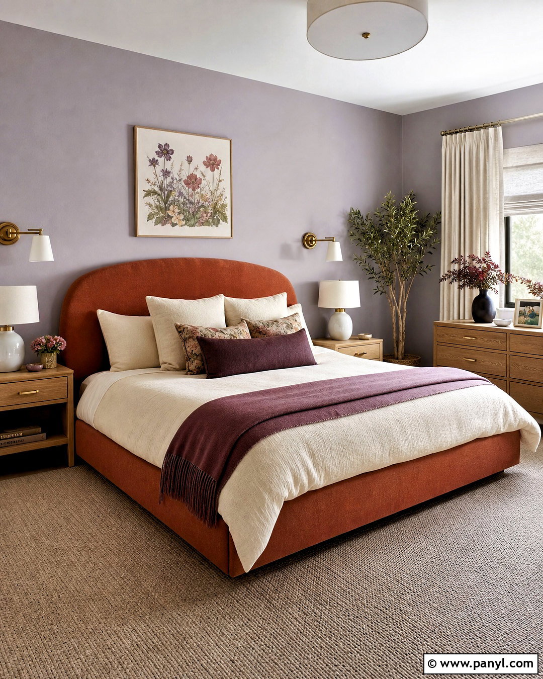 Terracotta And Lavender Bedroom - 20 terracotta colour palette ideas