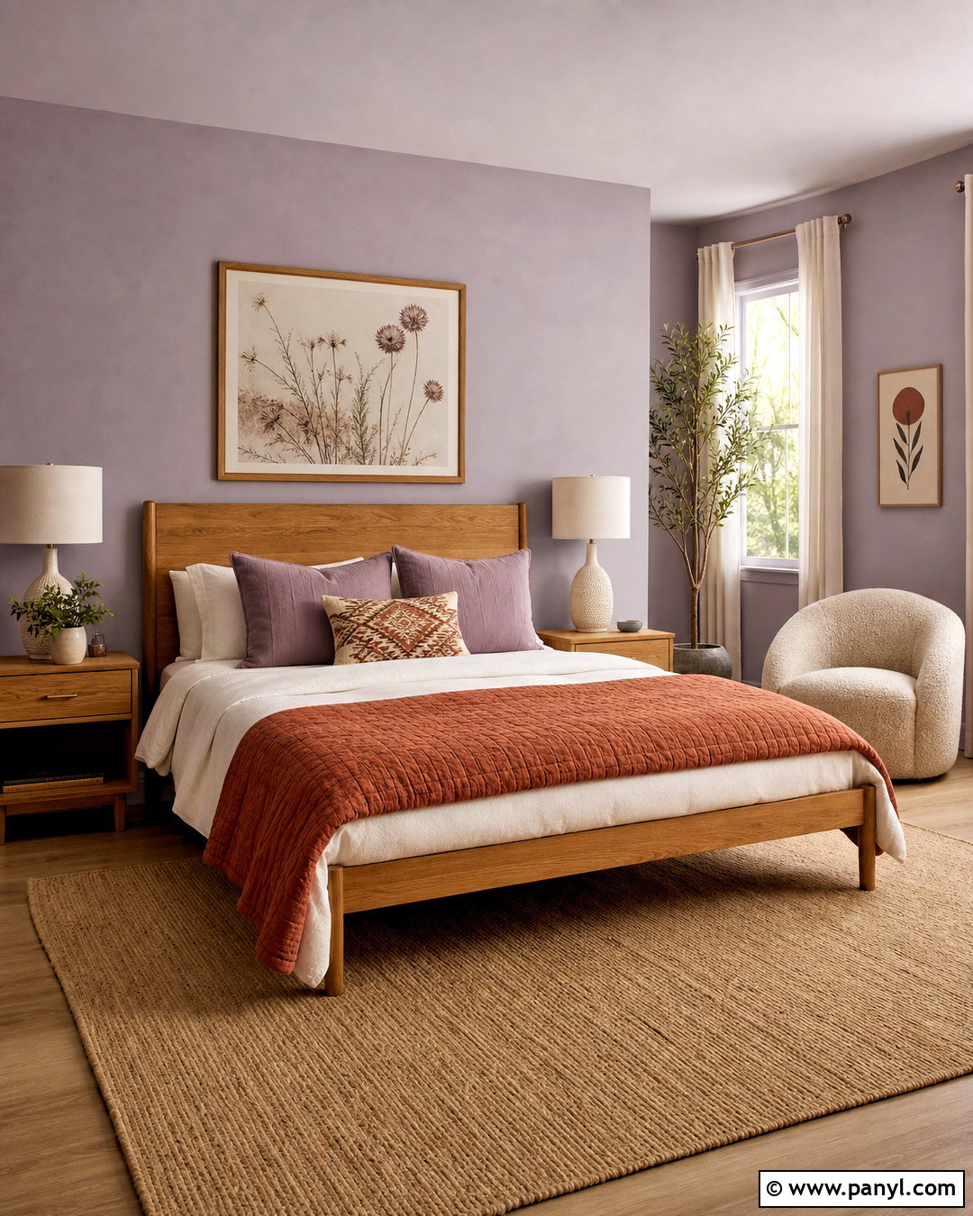 Terracotta And Lavender Bedroom - 20 terracotta color palette bedrooms