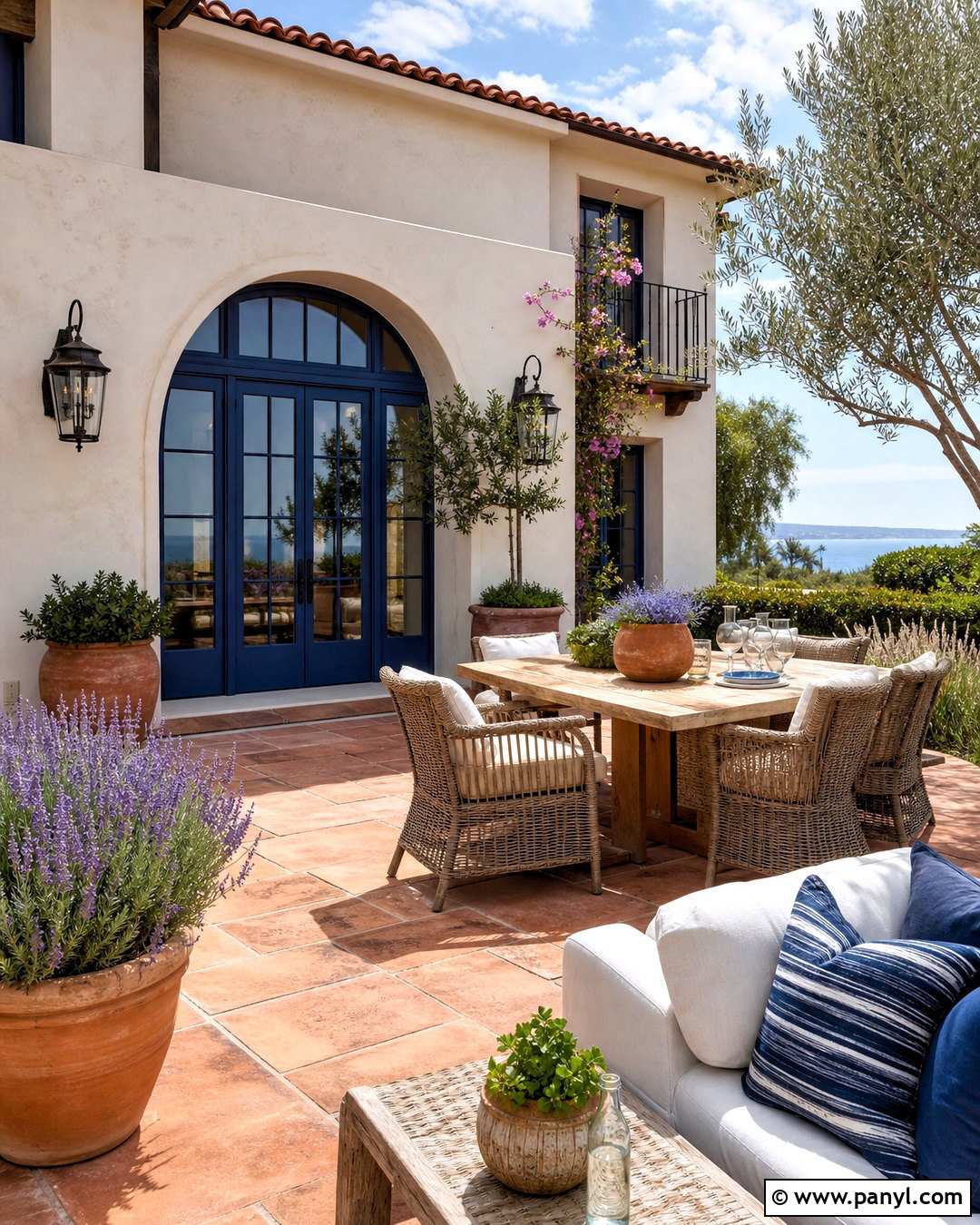 Terracotta And Mediterranean Blue Beach House Palette - 20 beach house color palette ideas