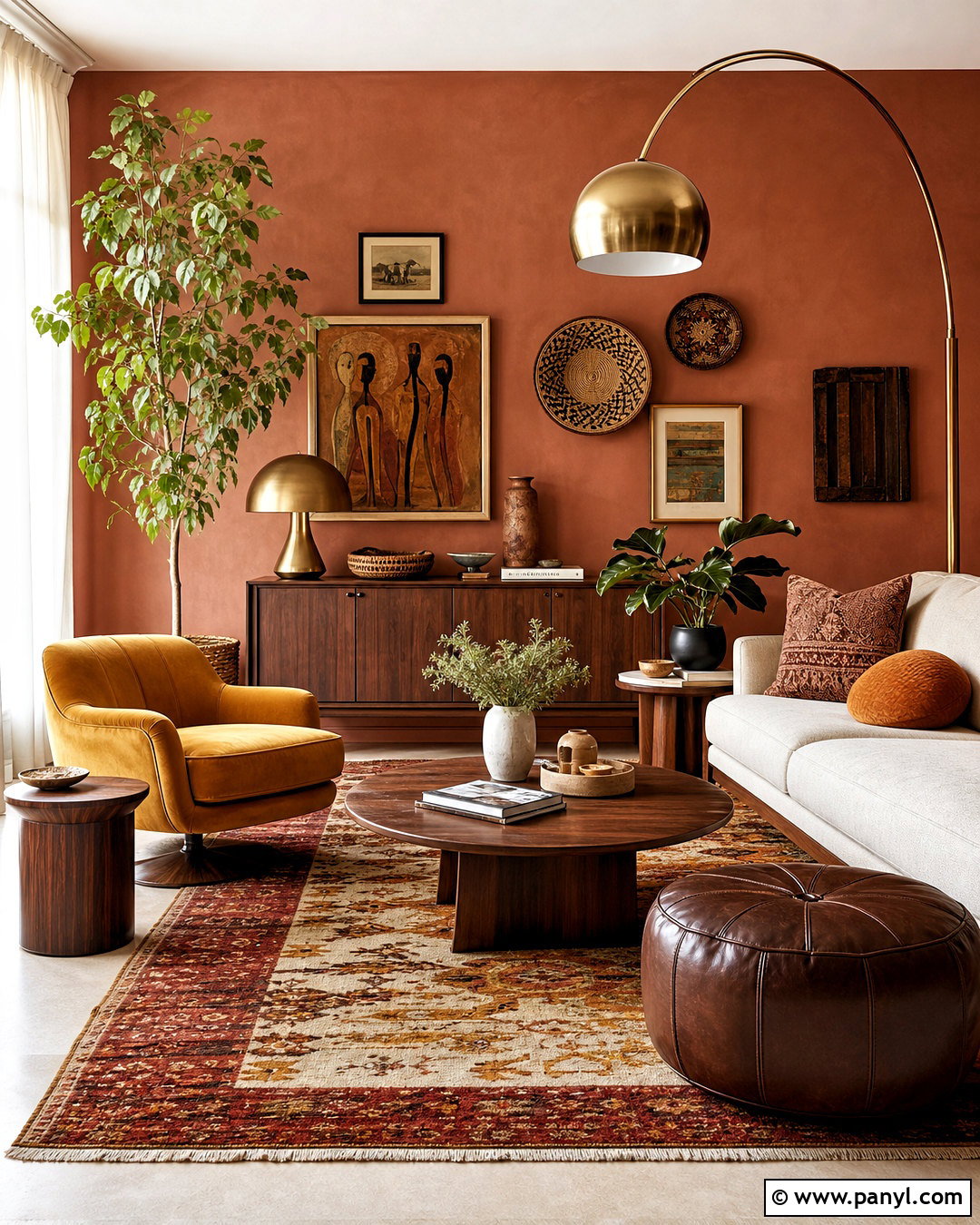 Terracotta And Mustard Living Room - 20 terracotta colour palette ideas